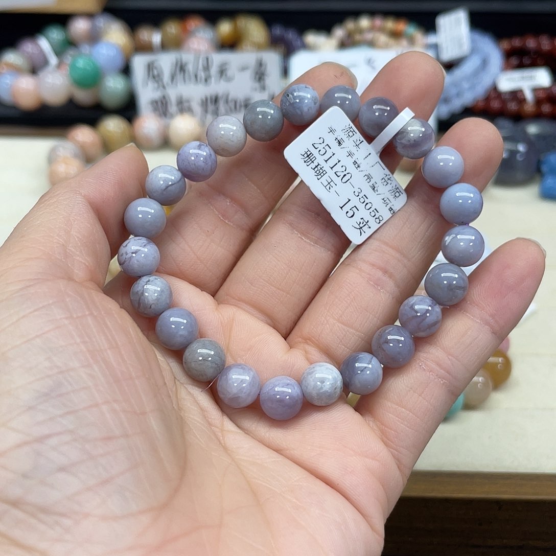 未镶嵌手串硅化珊瑚（珊瑚玉）R*