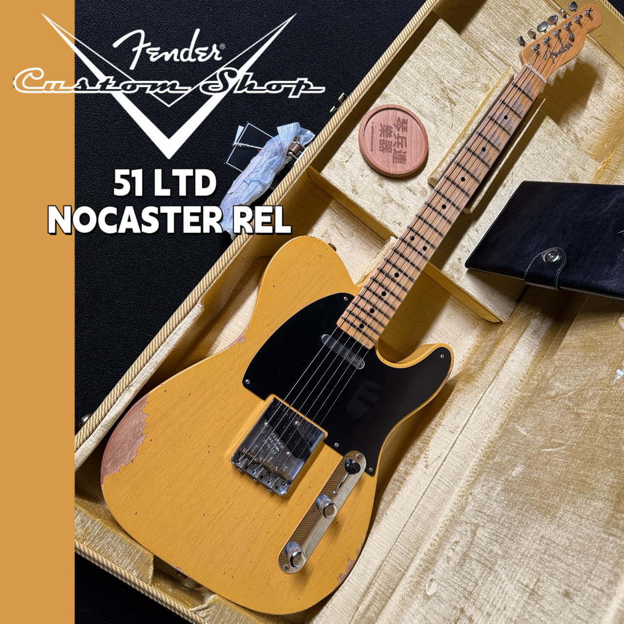 Fender Custom shop LTD 51 NOCASTER REL奶油黄cs51tele电吉他