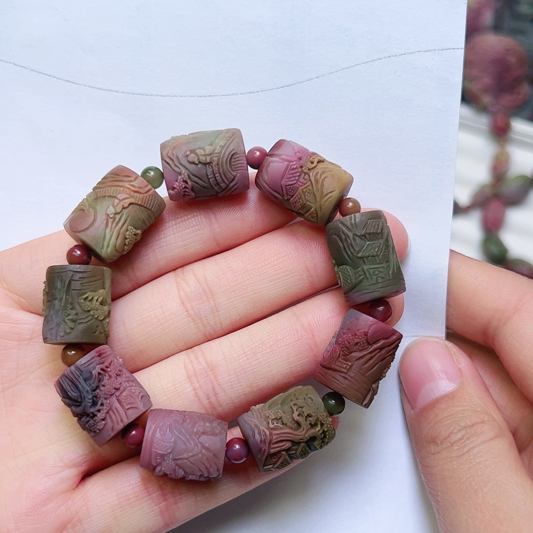 玛瑙/玉髓颈饰未镶嵌⭐*萌手串