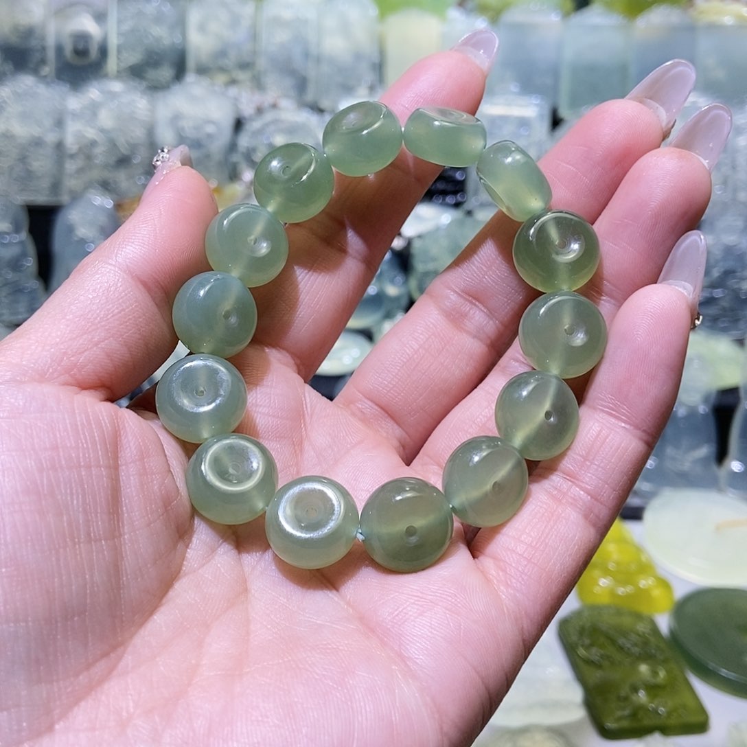 岫玉手链未镶嵌手链