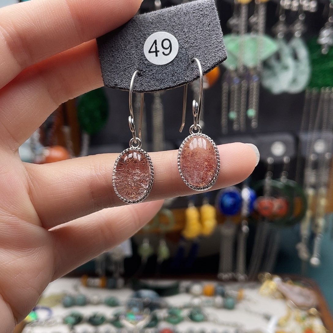 紫晶耳饰银S925镶嵌時尚