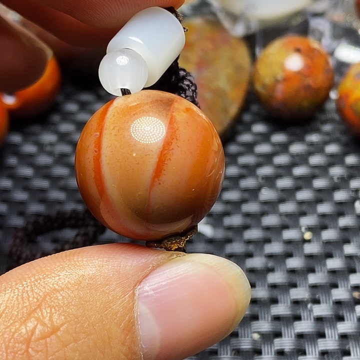 青***0玛瑙/玉髓合金颈饰