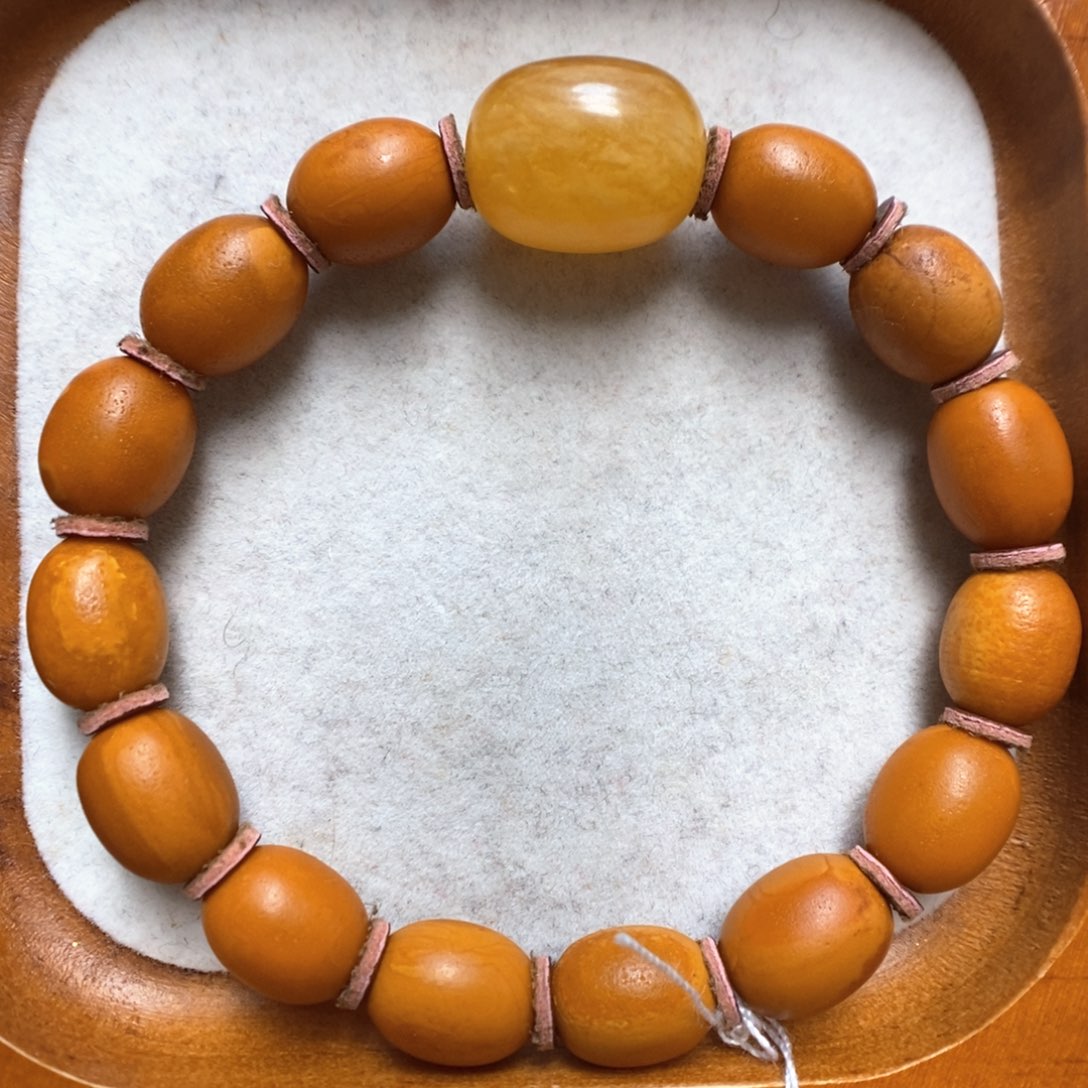 蜜蜡手串未镶嵌蜜蜡