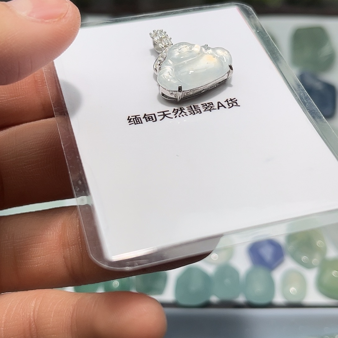 翡翠未镶嵌颈饰25677