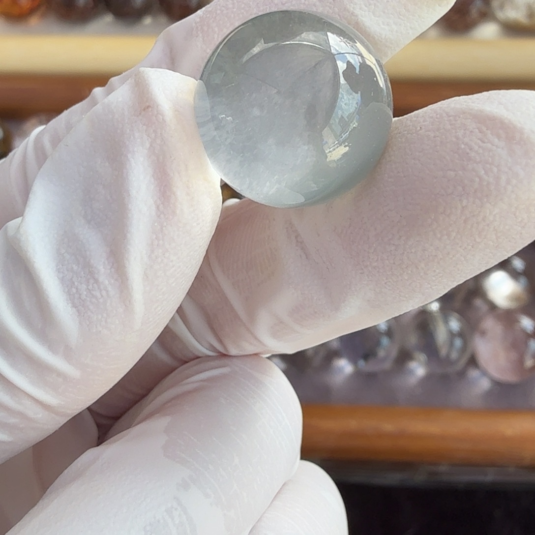 呆***妈未镶嵌珠宝半成品水晶15.9mm定制不退换