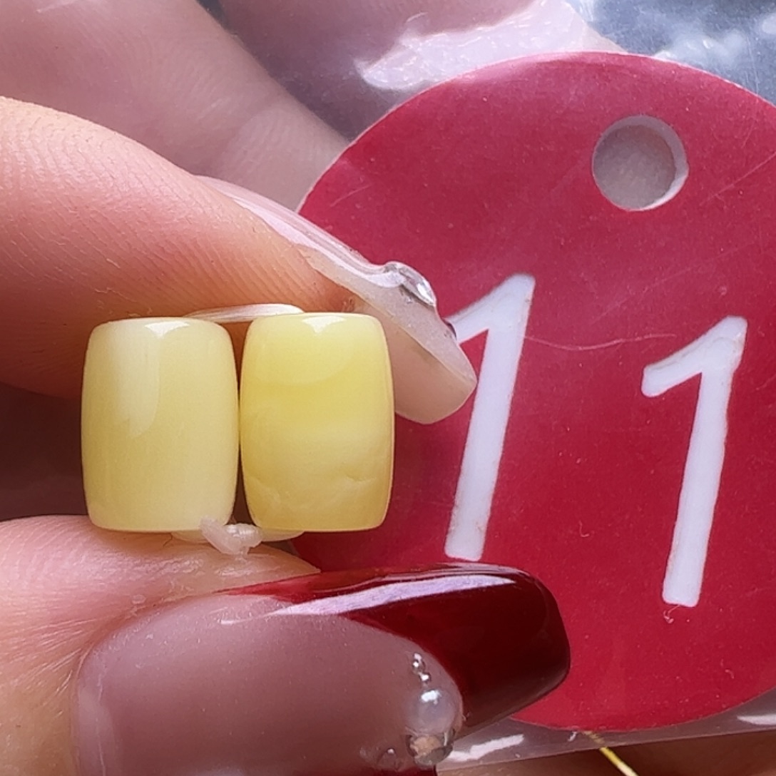 蜜蜡未镶嵌珠宝奇石6.5mm桶珠