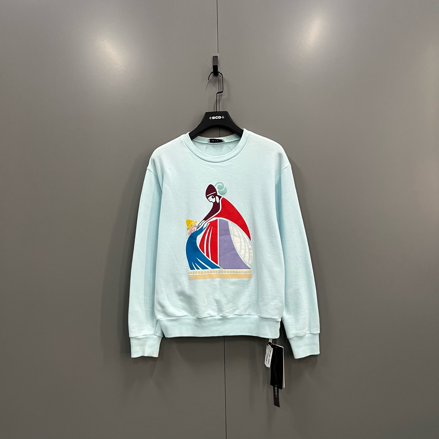 95新 LANVIN (ll) 浪凡 正面图案印花卫衣 M码/016961
