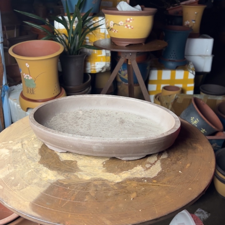 紫砂30无孔椭圆华欧