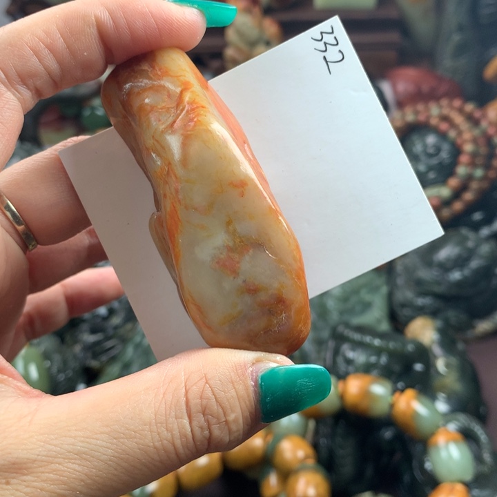 岫岩河磨玉（透闪石质玉）把件未镶嵌