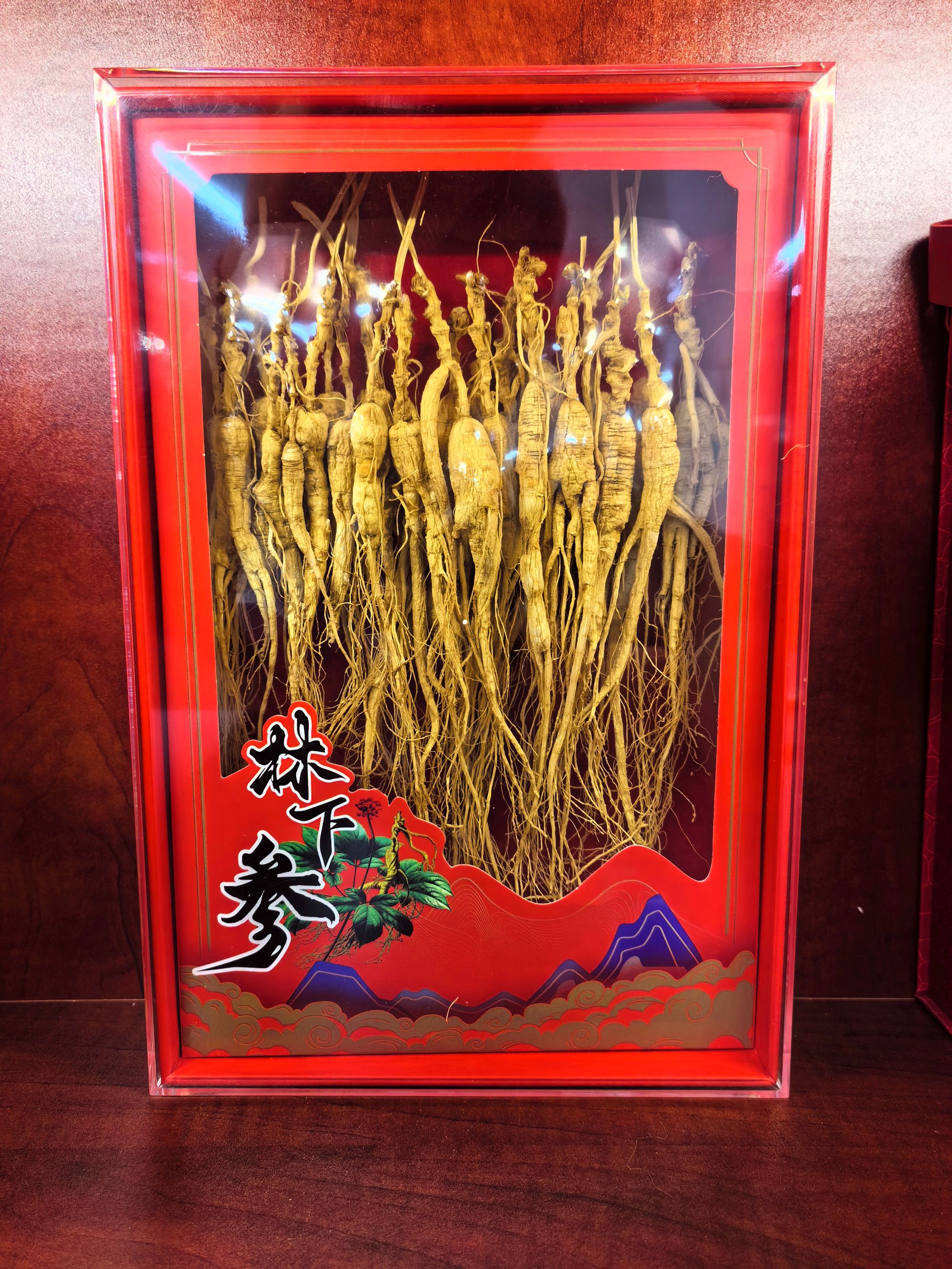 正宗长白山林下参籽货高龄人参50克装送精美礼盒