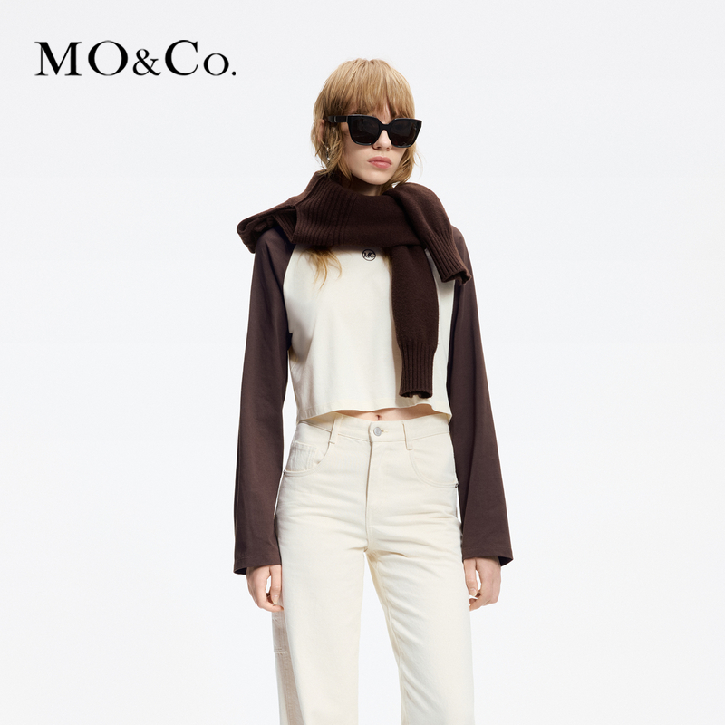 【陈大可专属】抗菌防螨MOCO春刺绣LOGO插肩袖T恤MBD1TEE006