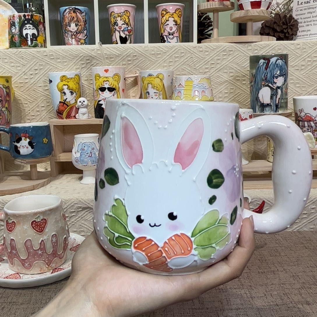 盘景德镇陶瓷马克杯