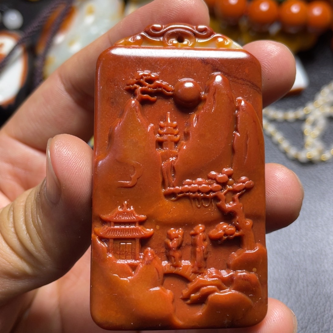 和田玉未镶嵌颈饰