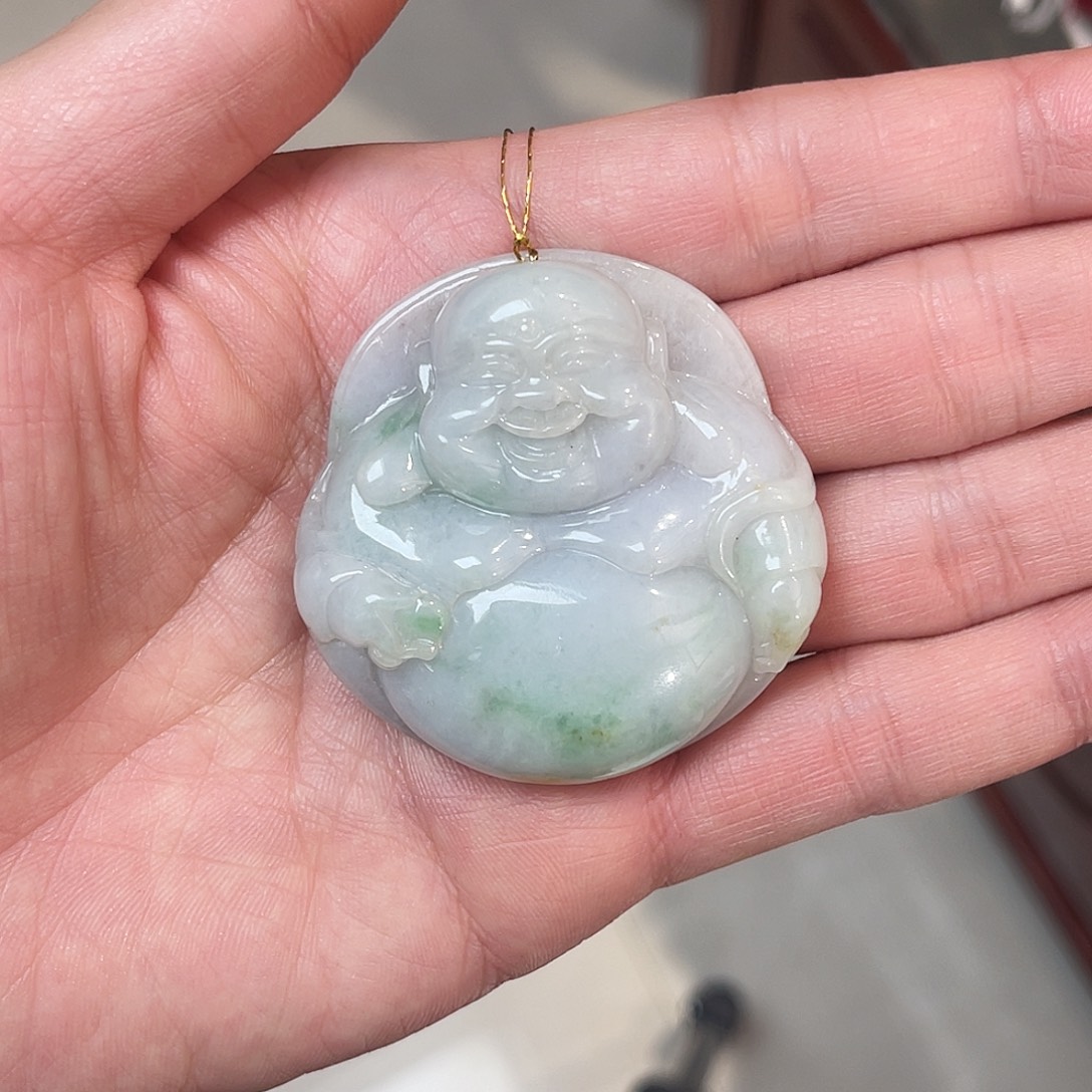 松***石桃木无事牌纯天然大牌