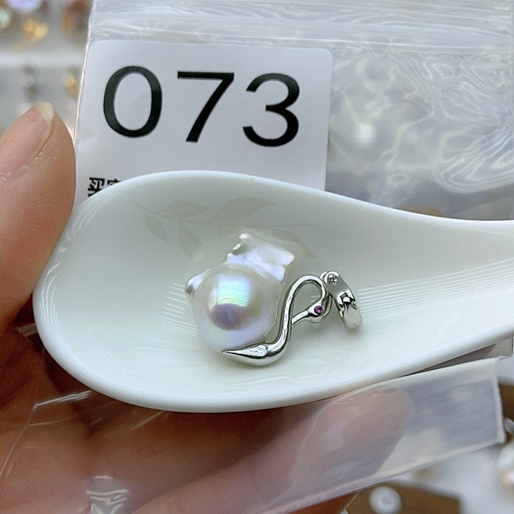 淡水珍珠颈饰银S925镶嵌