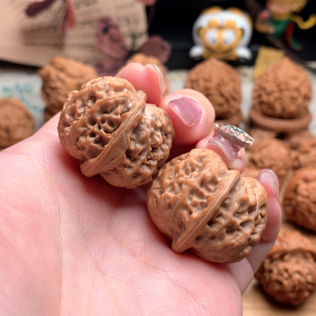 把件文玩核桃32金锭元宝