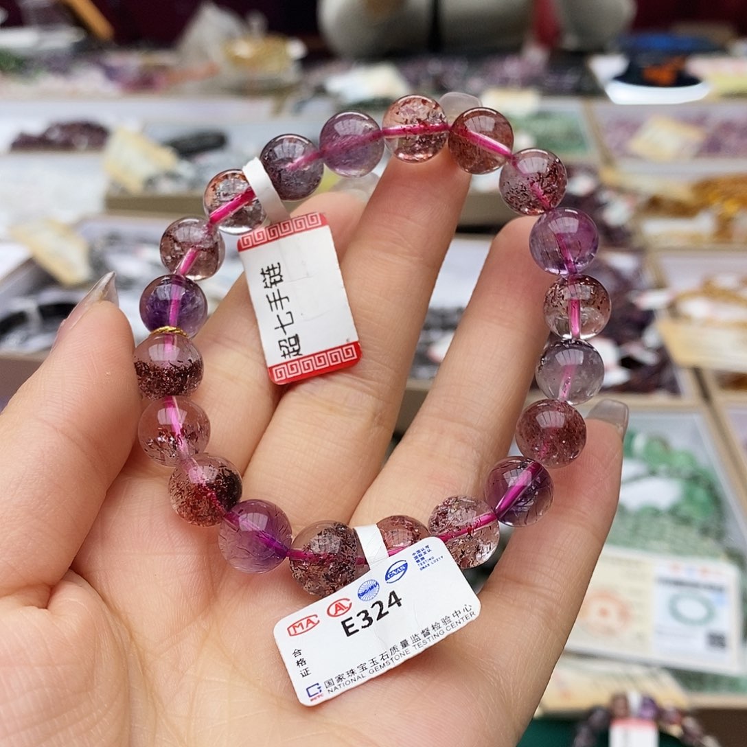 水晶手链未镶嵌E324 超七