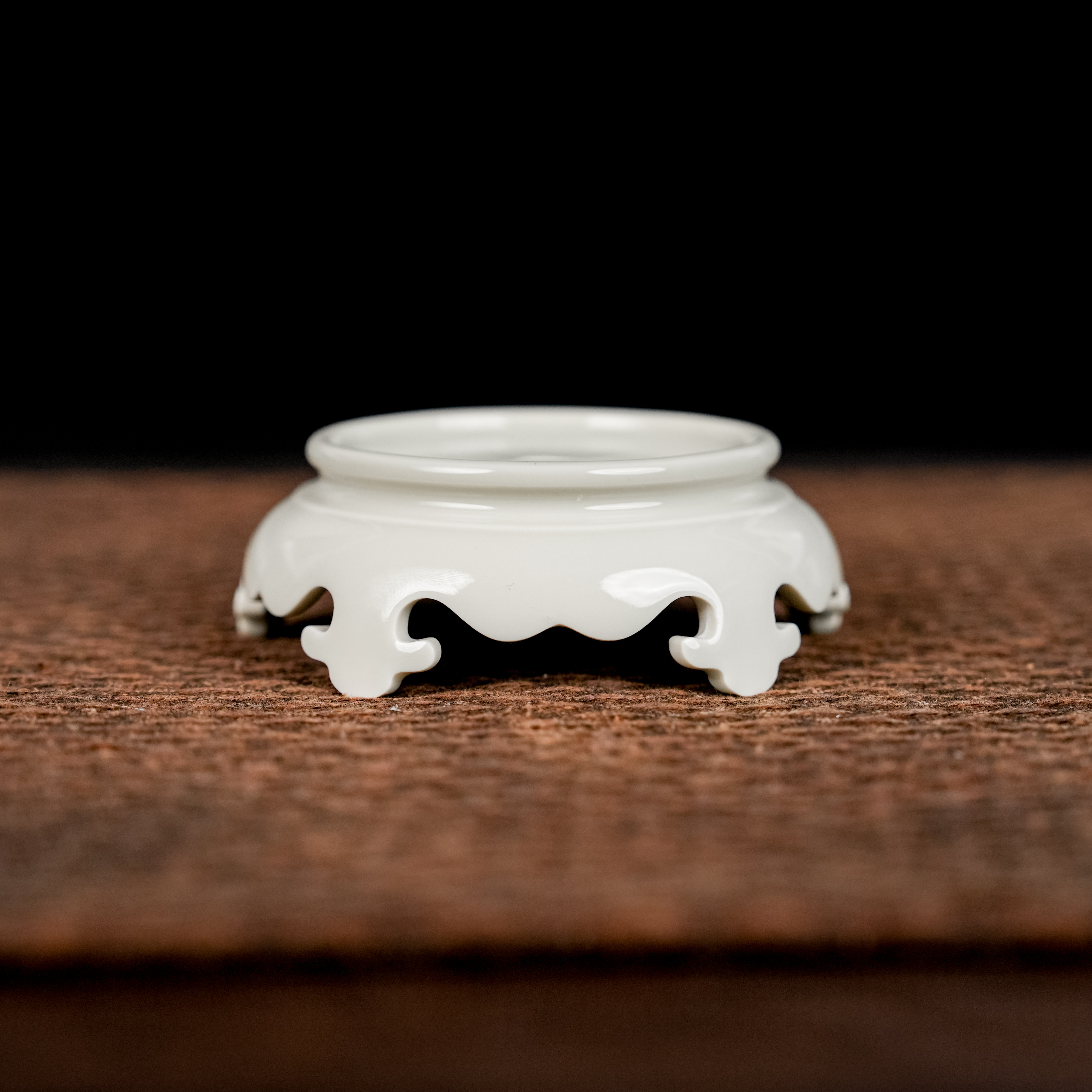 【景墨春风】柴窑二号釉素胎盖置