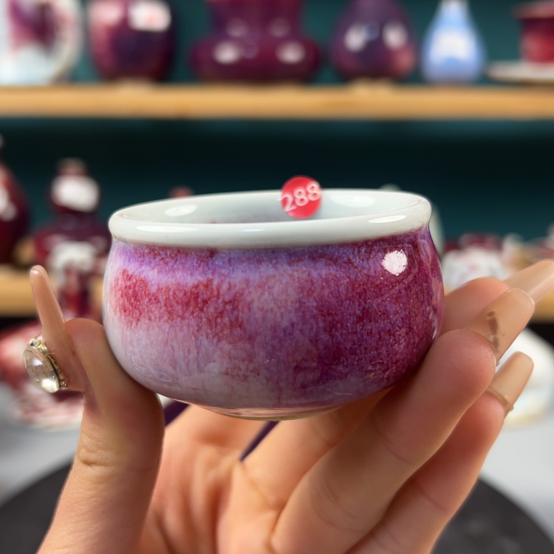 瓷片全品无暇主人杯纯手工