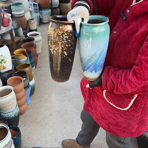 口13高31瑕疵盆子。