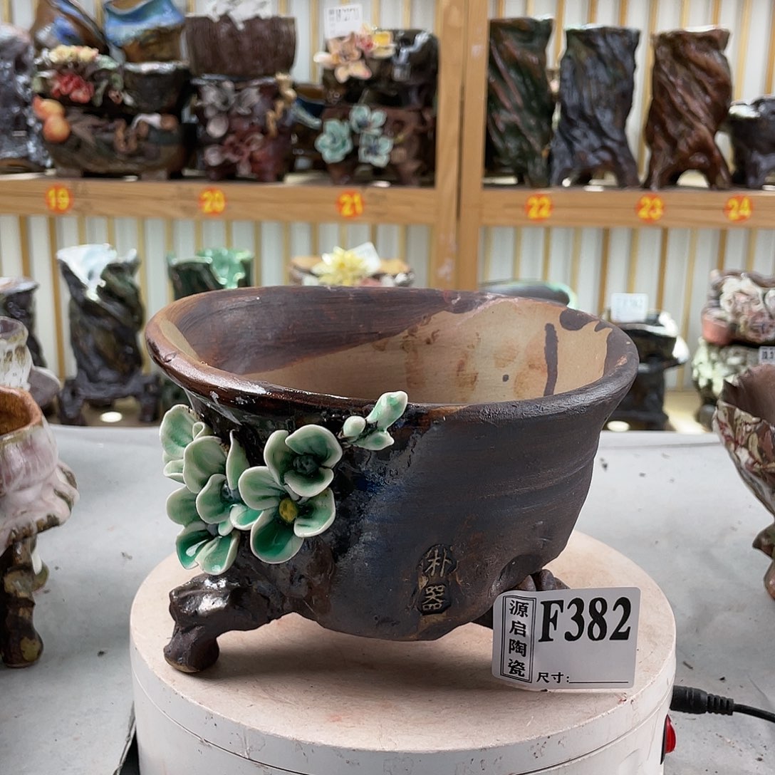 紫砂花盆手工制作默认微瑕382