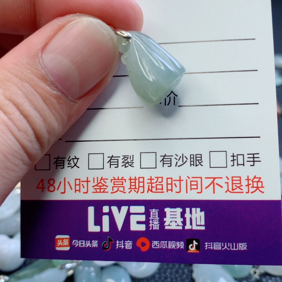 翡翠未镶嵌吊坠(不含链)