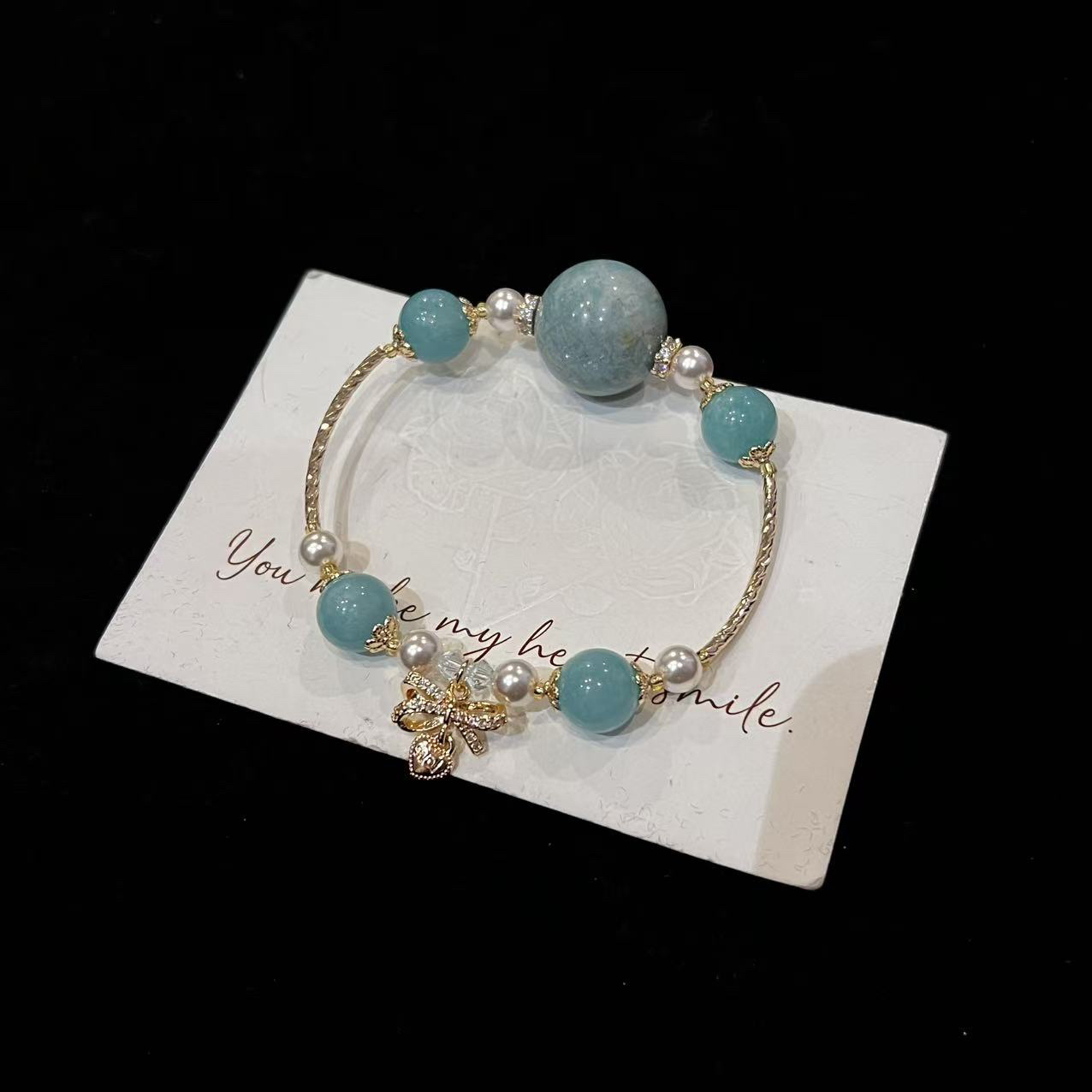 F933 天河石设计款手串 多样性发一