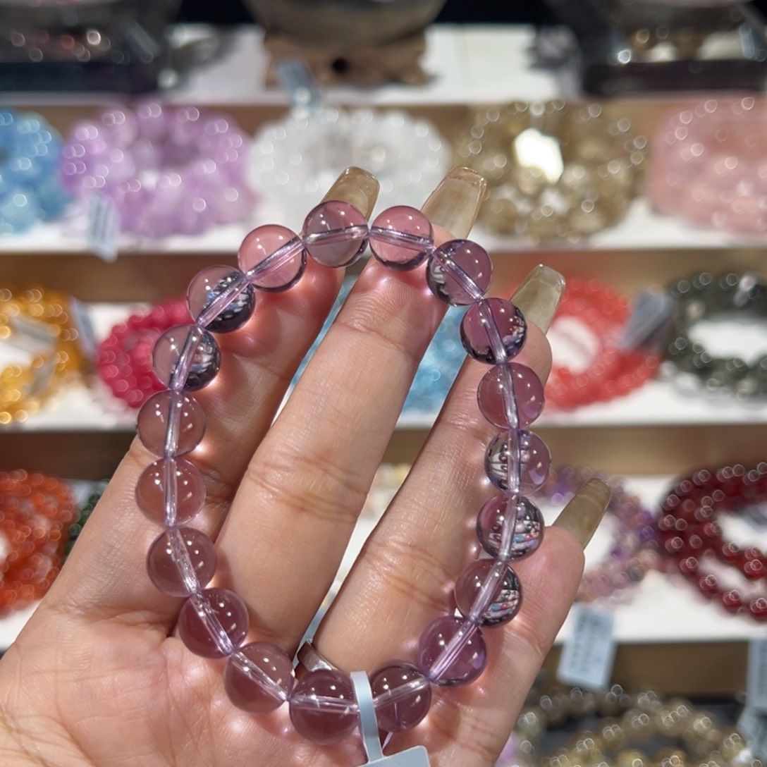 手串未镶嵌水晶玻利维亚紫水晶10mm