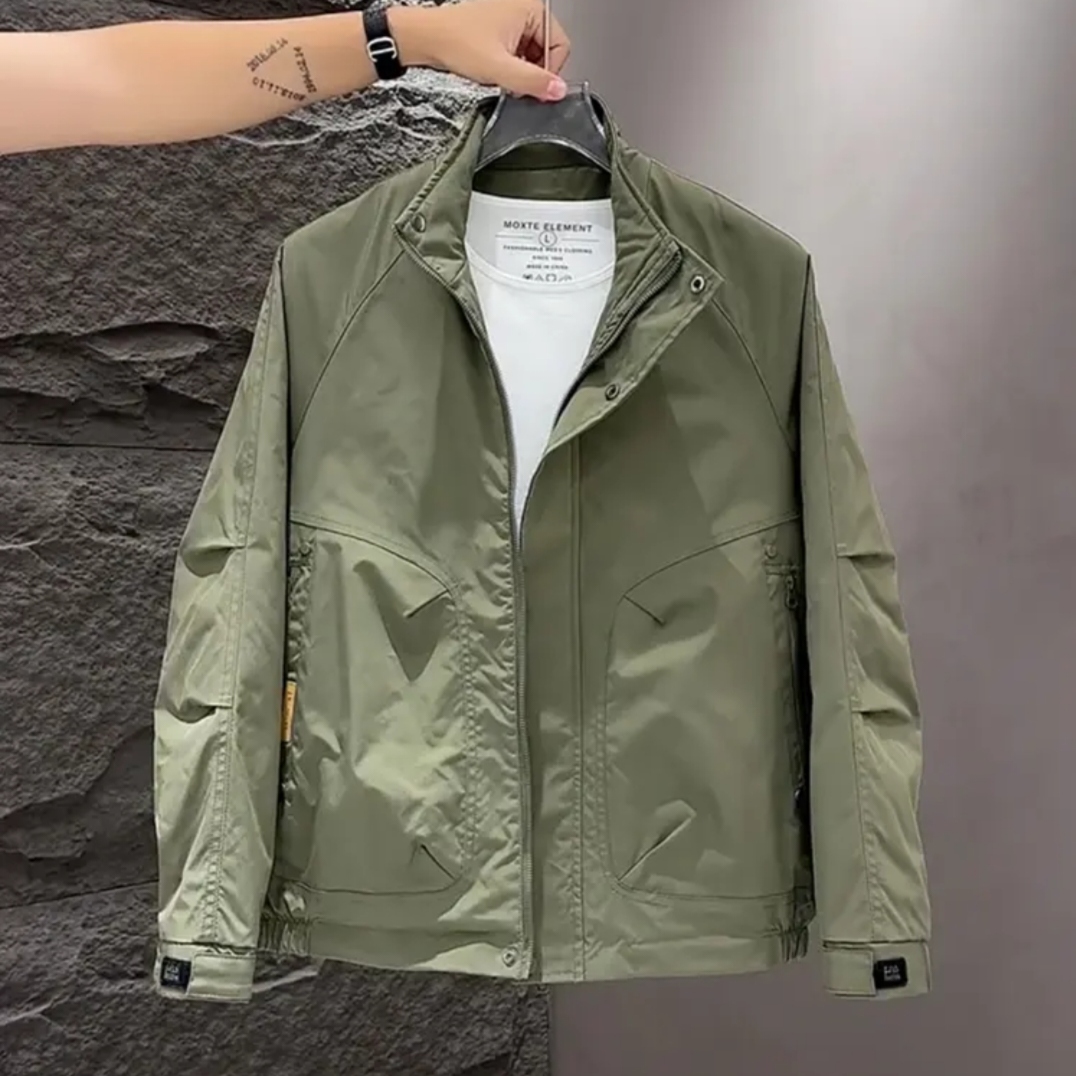 X-春季新款男士立领夹克时尚休闲外套#668152