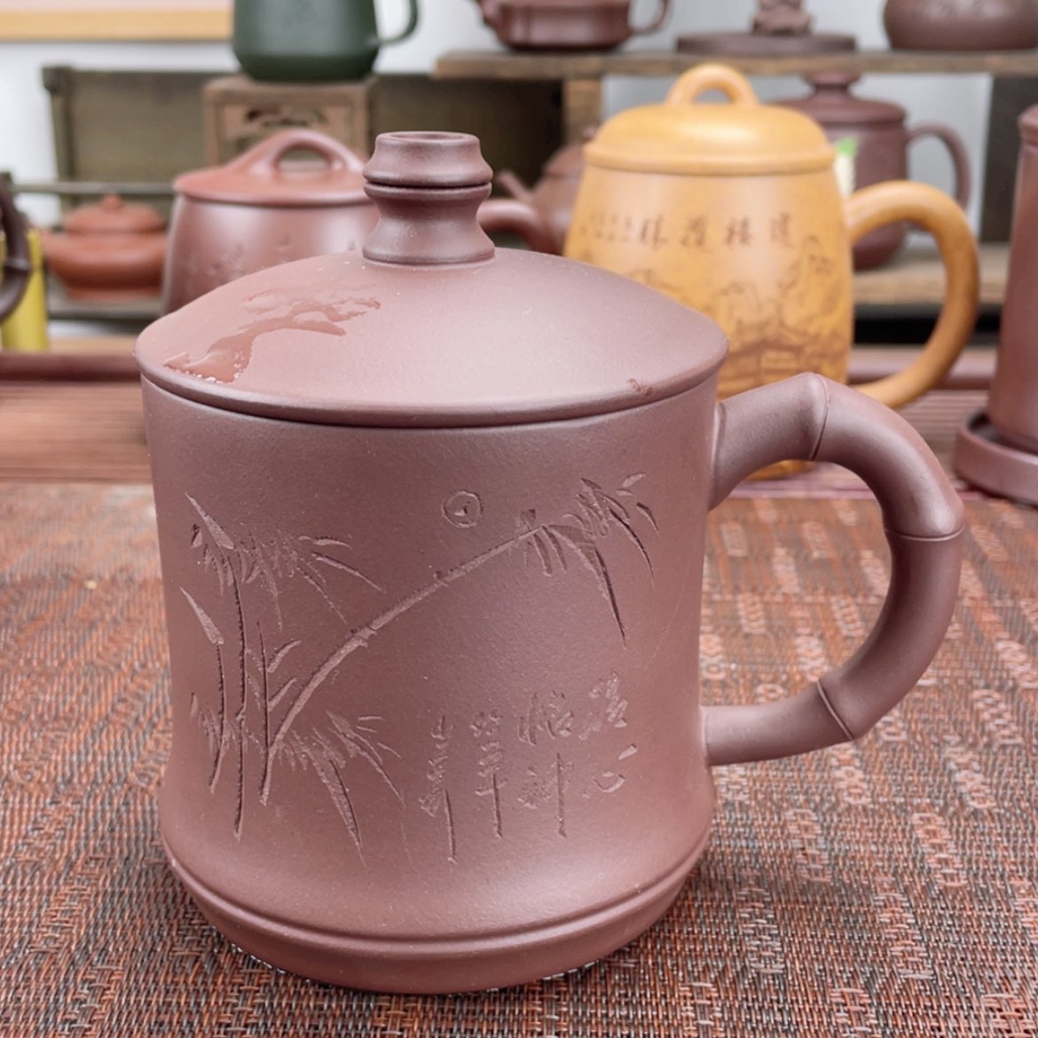 【闪购商品】紫砂茶杯宜兴原矿紫砂盖杯微瑕