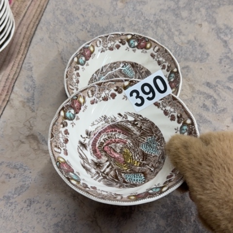 泥塑磁州窑出口尾货碗两只遐思