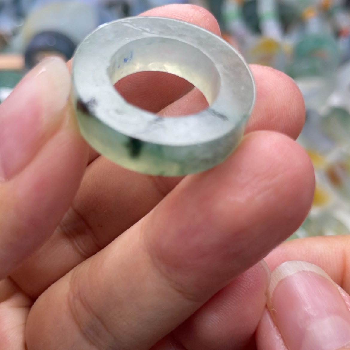 【闪购商品】定制翡翠未镶嵌天然翡翠10-18冰飘花