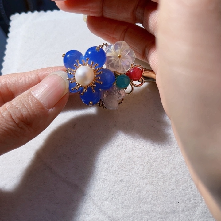 淡水珍珠吊坠银S925镶嵌