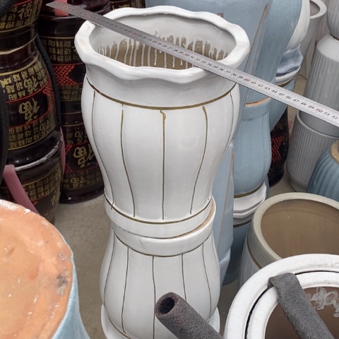 低腰花口白金南瓜中号 口26/33