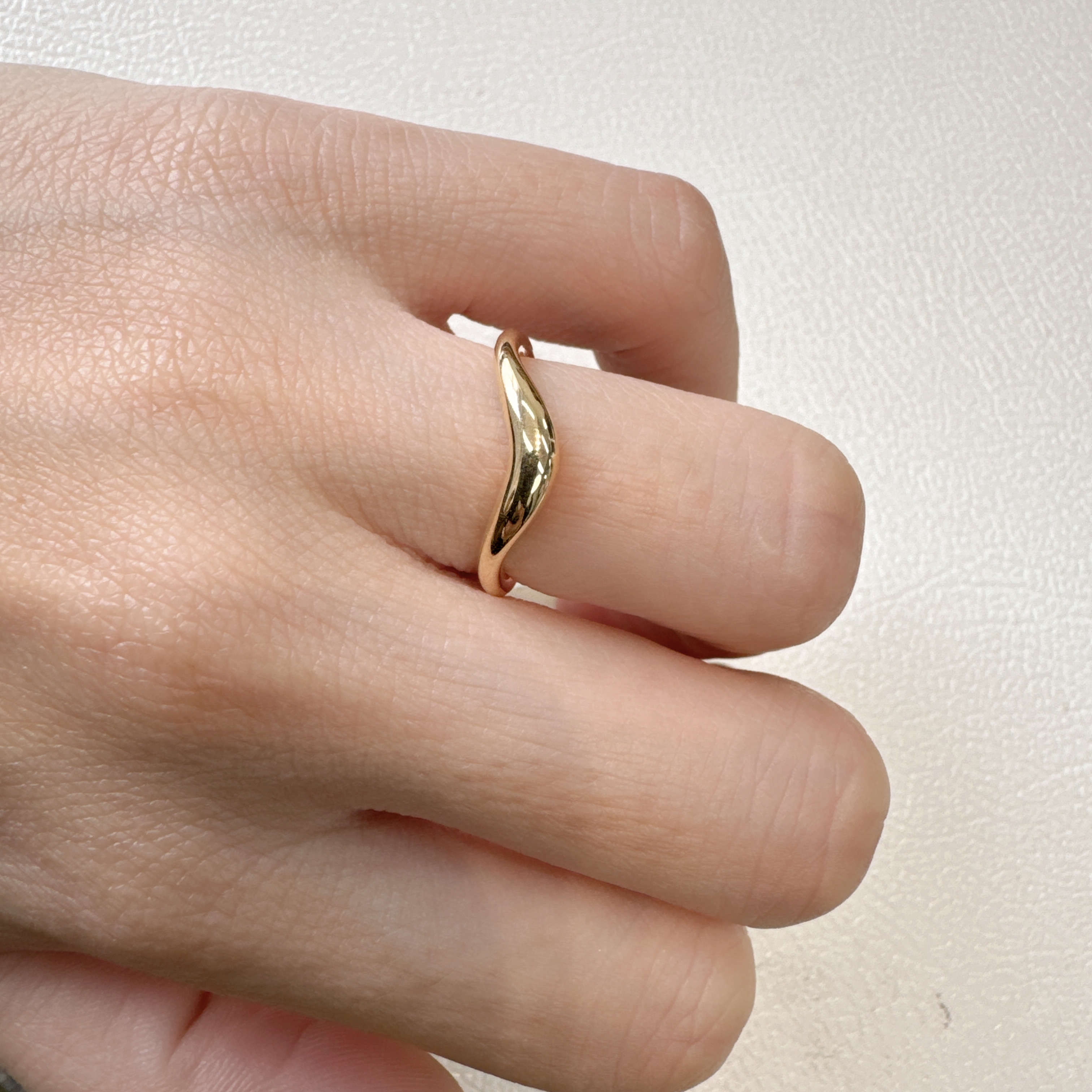 【念慈专属】18k金色素金叠戴百搭排戒 2.88g｜10#