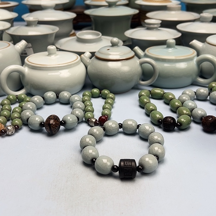 杯汝瓷手串原蓝原釉原产地