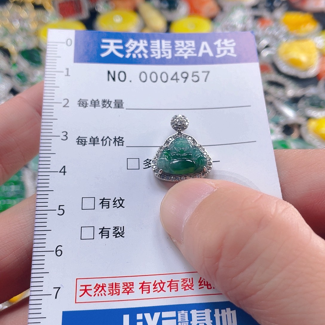 翡翠未镶嵌吊坠(不含链)