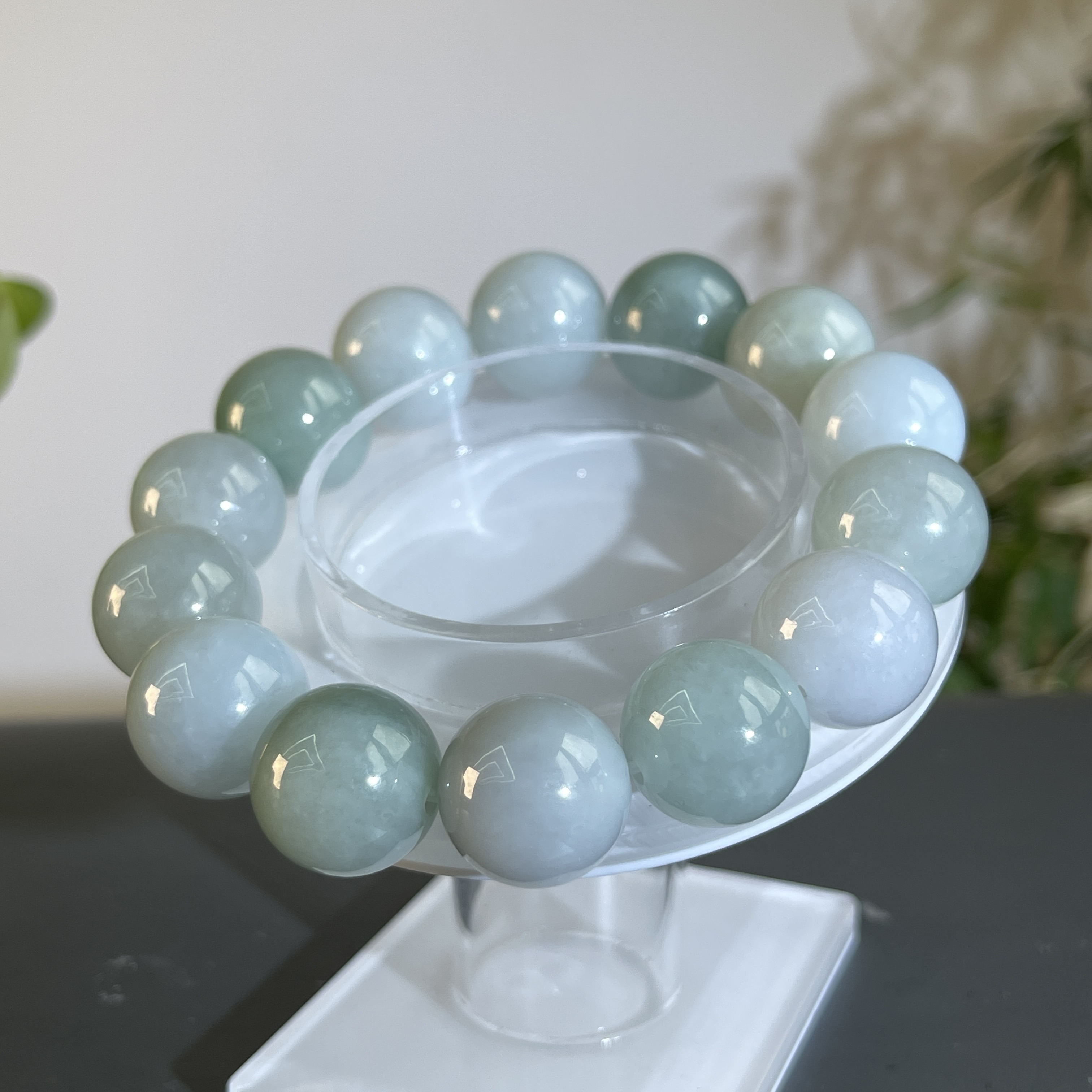 JTB09-45 天然缅甸A货翡翠 翡翠手串