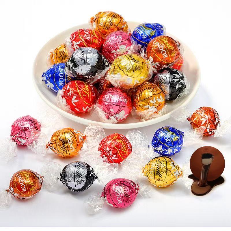 Lindt瑞士莲软心巧克力球混合零食巧克力过节过年家庭零食