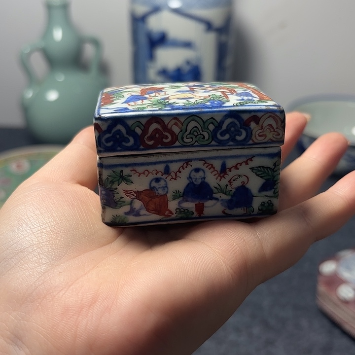 摆件老*片景德镇陶瓷摆件展品