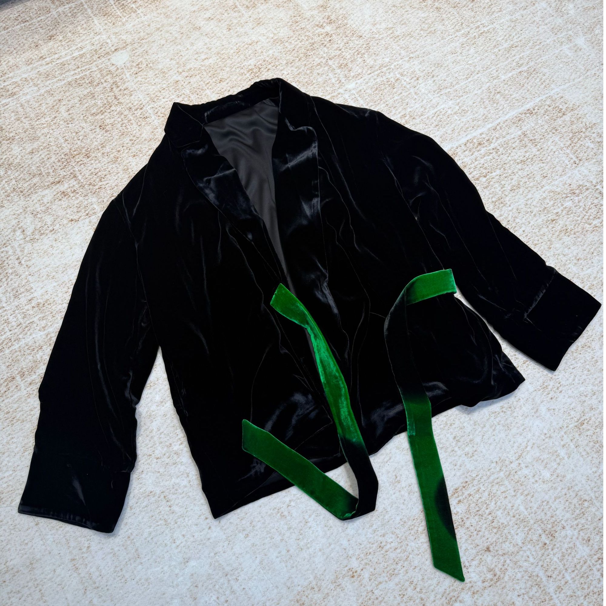 硕硕Closet原创小众设计|丝绒西装领外套带收腰气质宽松显瘦