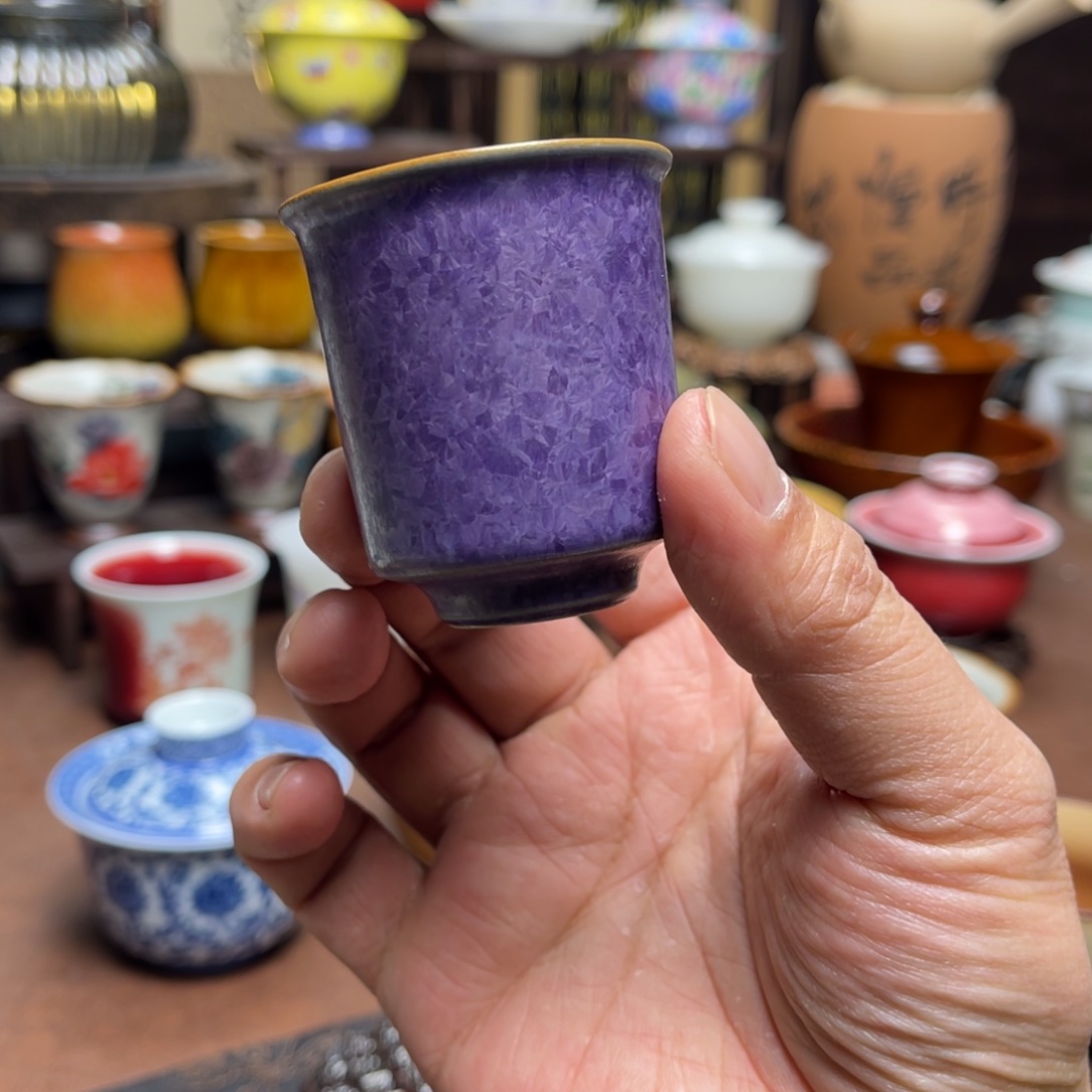 此***子素铭品瓷釉下彩茶具