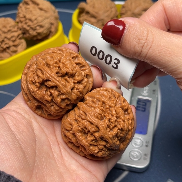 文玩核桃把件粗筋45