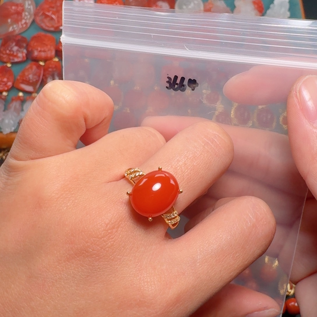 南红玛瑙南红银S925镶嵌