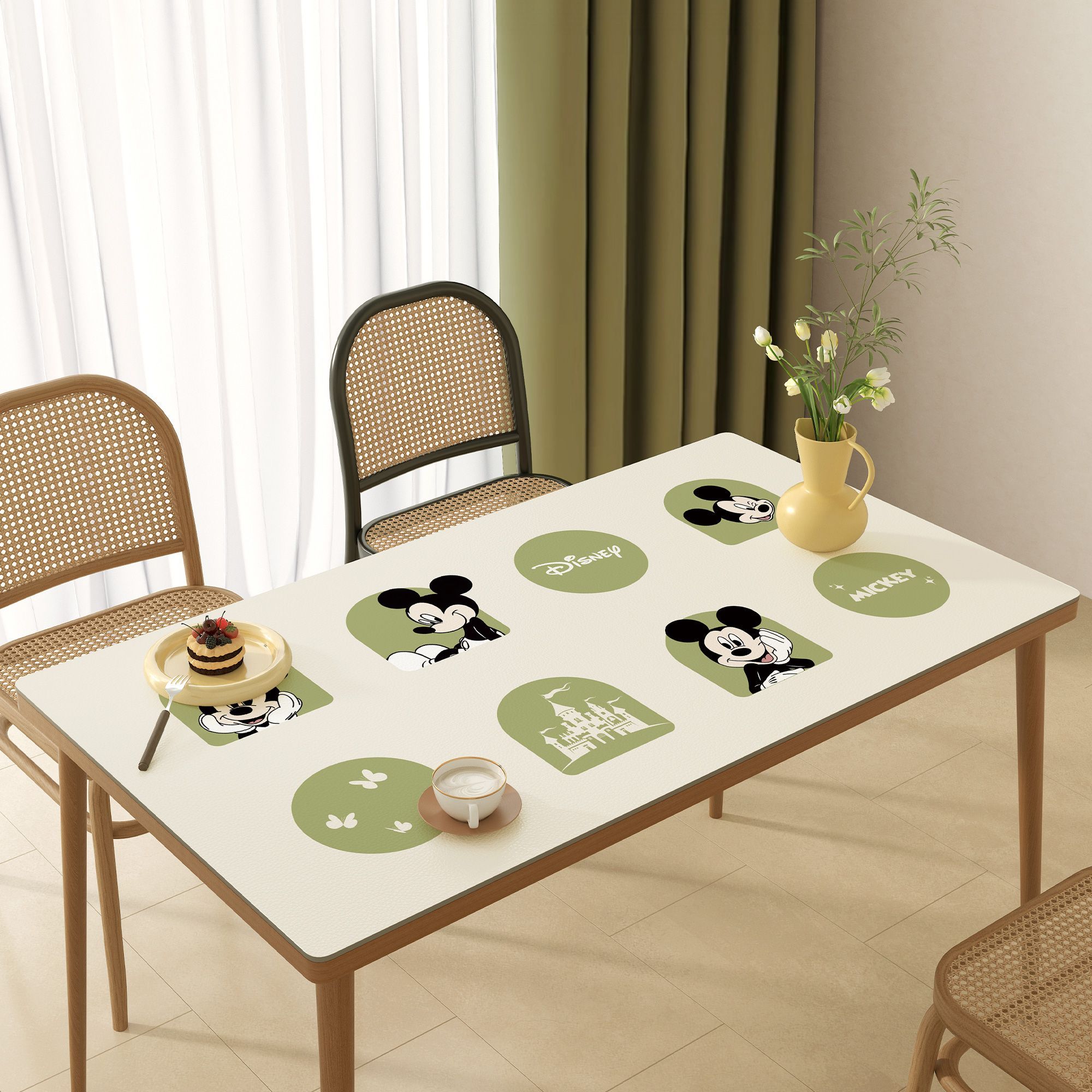 免洗防油防水皮革桌垫ins风网红桌布新款2025高档流行大气