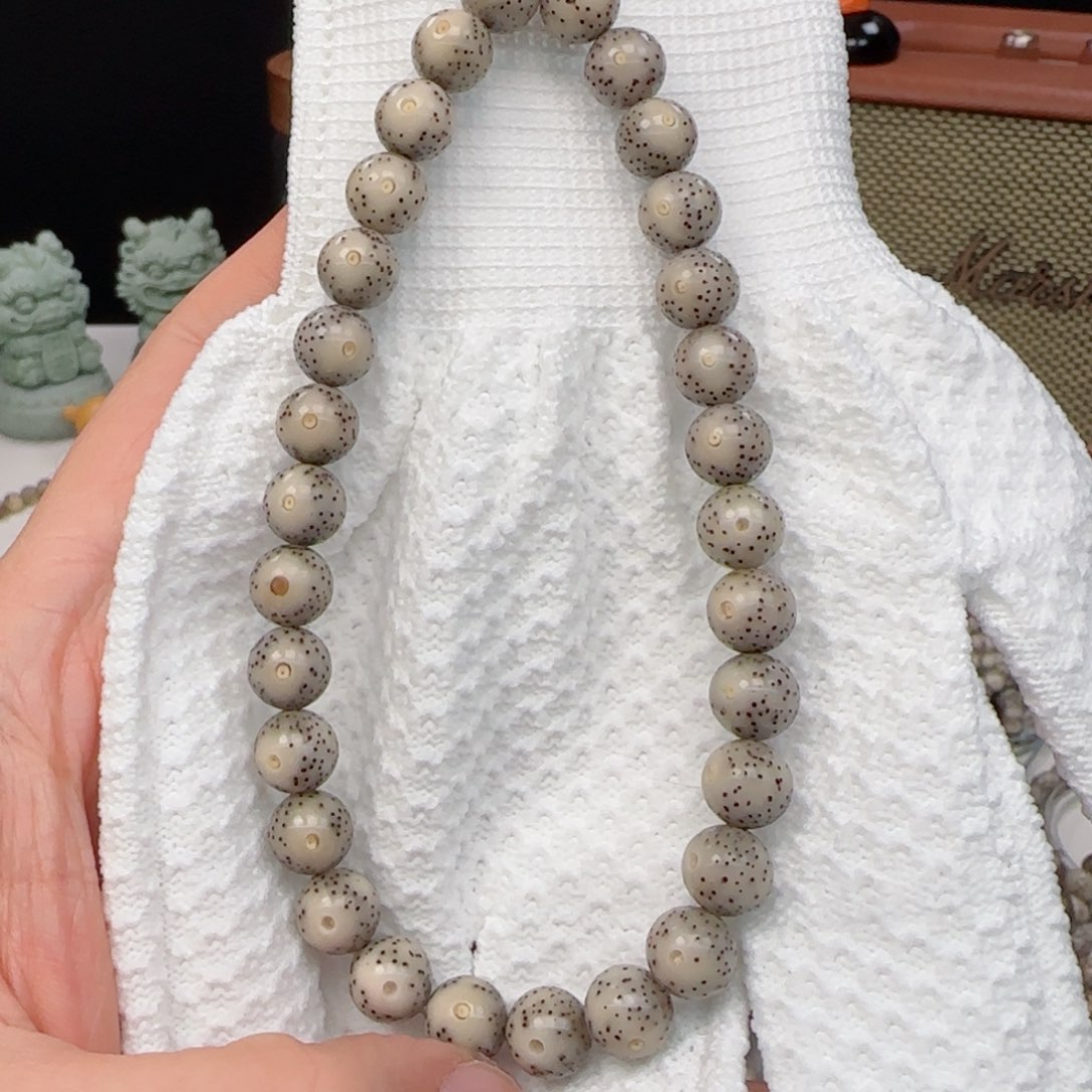 星月菩提手串白冰糖月朗星稀9mm圆