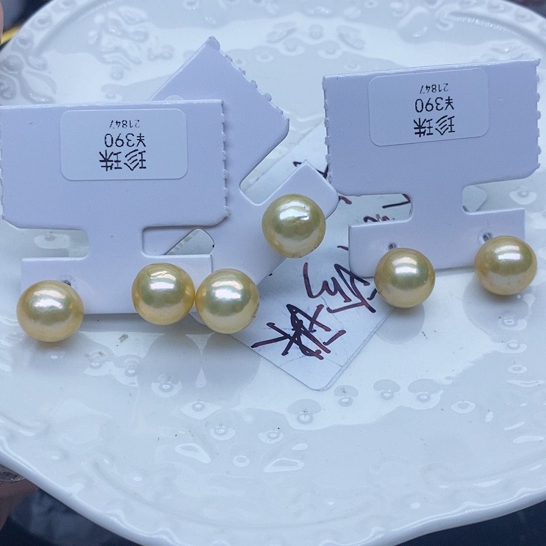 未镶嵌淡水珍珠耳钉