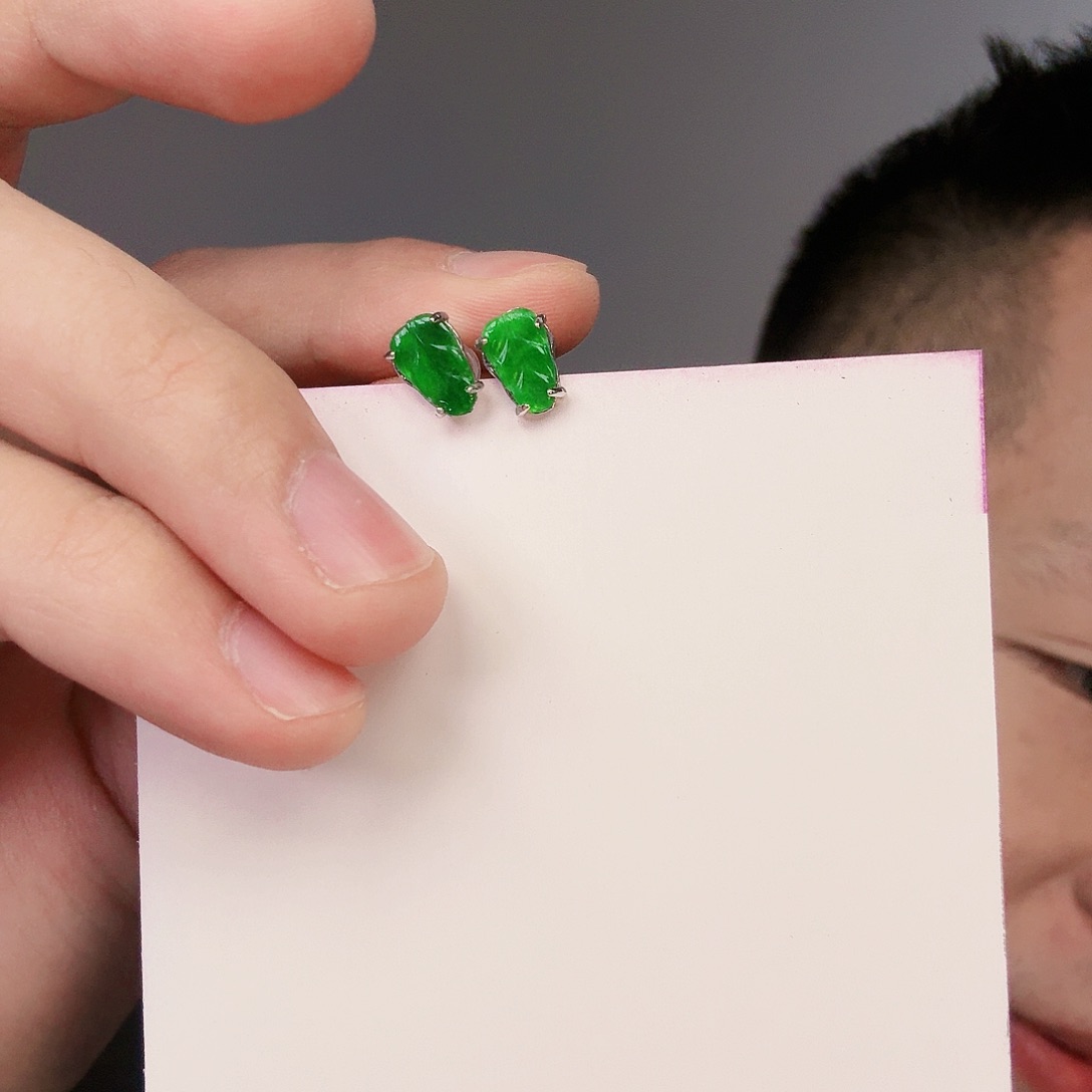 翡翠颈饰银S925镶嵌米*鼠一对