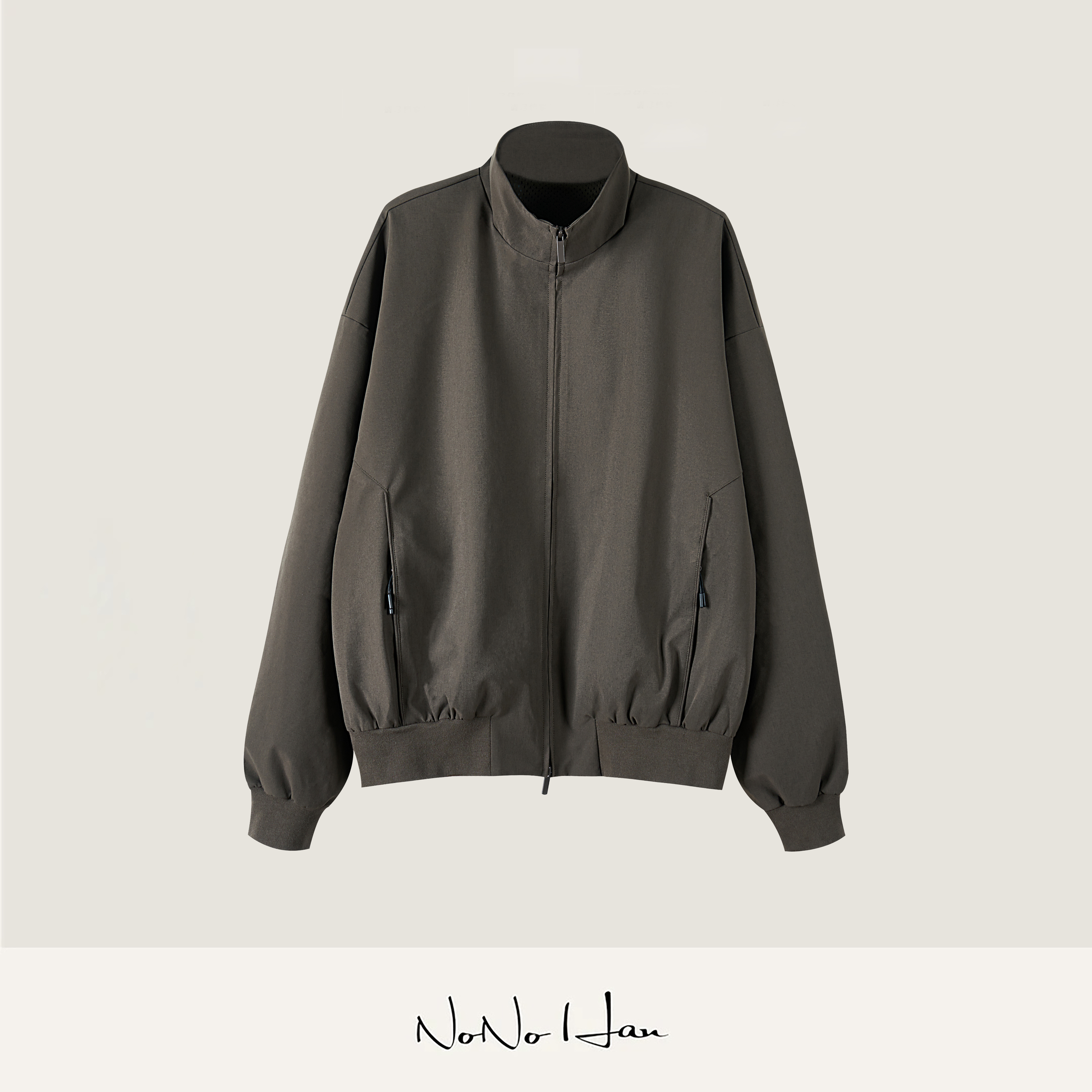 NONOHAN【小众潮牌设计师】25FW立领老钱风夹克外套