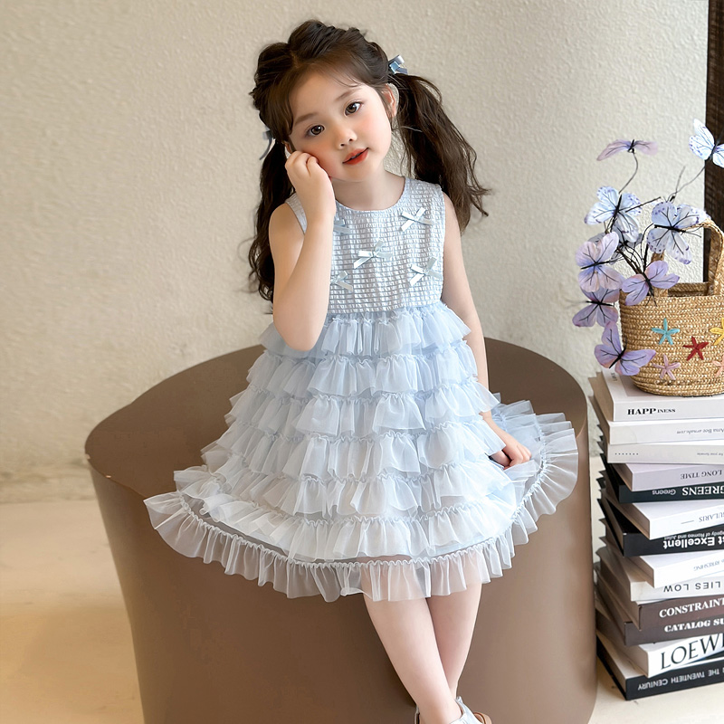 女童夏季背心蛋糕裙